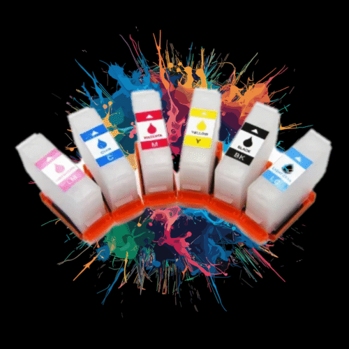a set of refillable xp 15000 epson cartridges