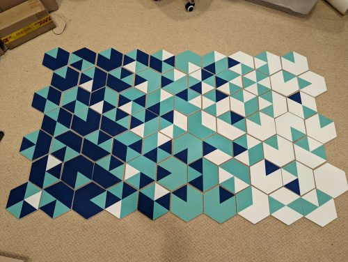 DTF Hexagonal Wall Tiles
